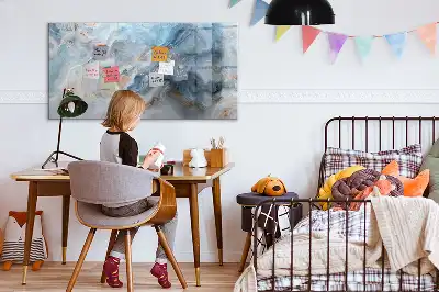 Magnetisk skrivetavle med marmormønster