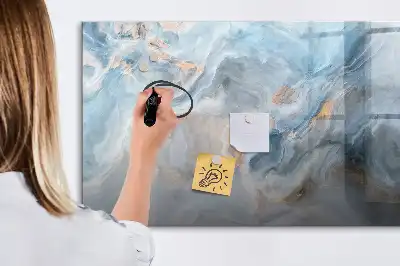 Magnetisk skrivetavle med marmormønster
