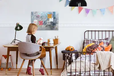 Magnetisk skrivetavle med marmormønster