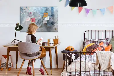 Magnetisk skrivetavle med marmormønster