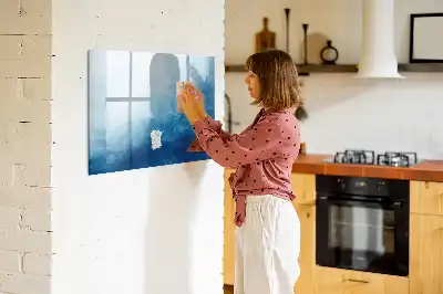 Magnetisk tegnetavle vandabstraktion motiv