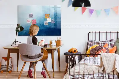 Magnetisk tegnetavle vandabstraktion motiv