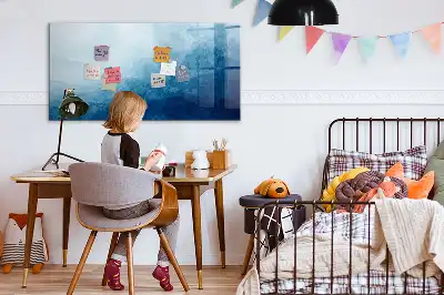 Magnetisk tegnetavle vandabstraktion motiv