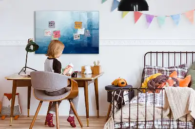 Magnetisk tegnetavle vandabstraktion motiv