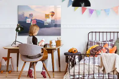 Magnetisk skrivetavle med motiv af et smukt landskab