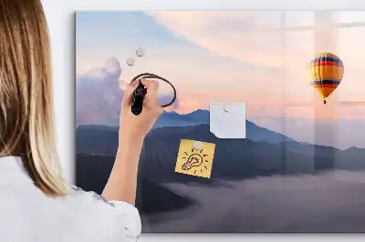 Magnetisk skrivetavle med motiv af et smukt landskab