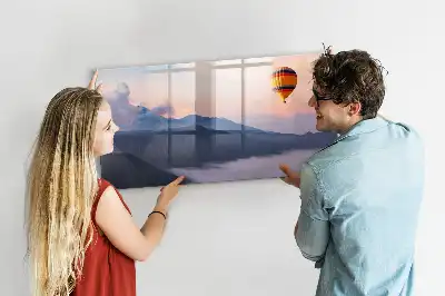 Magnetisk skrivetavle med motiv af et smukt landskab