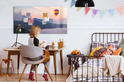 Magnetisk skrivetavle med motiv af et smukt landskab