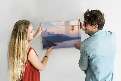 Magnetisk skrivetavle med motiv af et smukt landskab