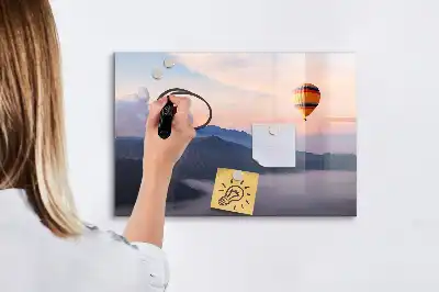 Magnetisk skrivetavle med motiv af et smukt landskab