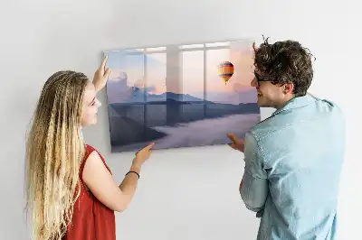 Magnetisk skrivetavle med motiv af et smukt landskab