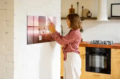Magnetisk skrivetavle Tåget morgen