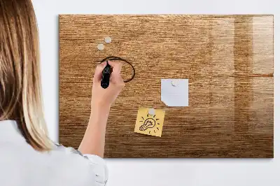 Magnetisk skrivetavle i lyst træ