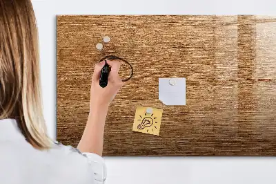 Magnetisk skrivetavle i lyst træ