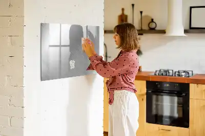 Magnetisk skrivetavle til metalvæg
