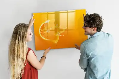 Magnetisk tegnetavle appelsinformet