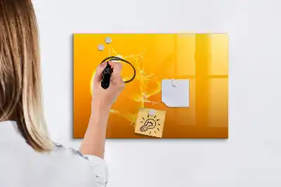 Magnetisk tegnetavle appelsinformet