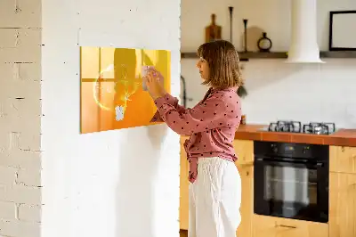 Magnetisk tegnetavle appelsinformet