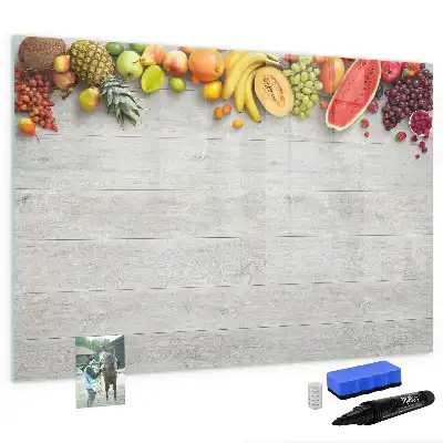 Tavle til at tegne magnetisk Frugt på bordet