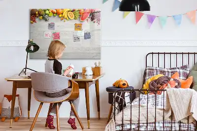 Tavle til at tegne magnetisk Frugt på bordet