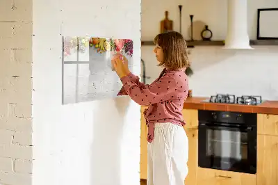 Tavle til at tegne magnetisk Frugt på bordet