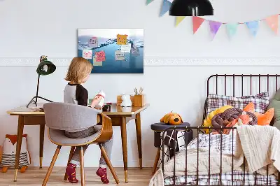 Tavle til at tegne magnetisk Vanddetalje