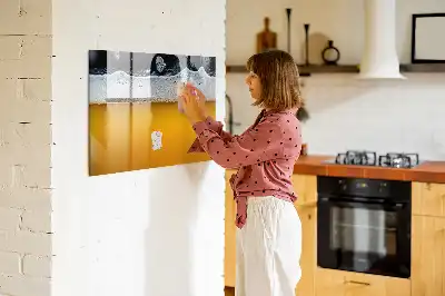 Magnetisk skrivetavle til ølhane