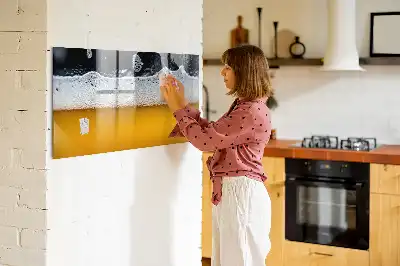 Magnetisk skrivetavle til ølhane