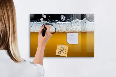 Magnetisk skrivetavle til ølhane