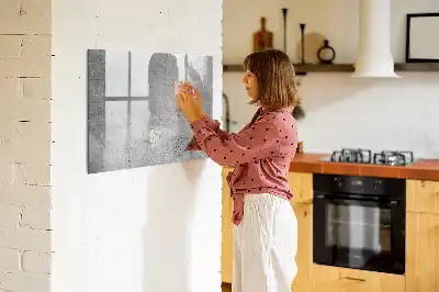 Magnetisk tegnetavle til rå væg