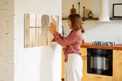 Magnetisk skrivetavle med træramme