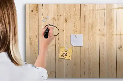 Magnetisk skrivetavle med træramme