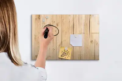 Magnetisk skrivetavle med træramme