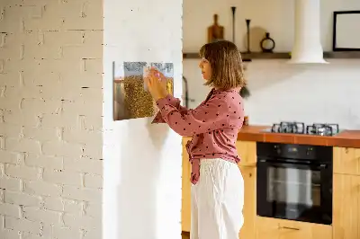 Ølkrus med magnetisk skrivetavle