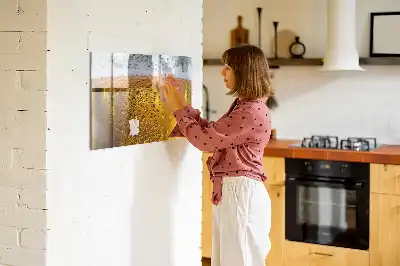 Ølkrus med magnetisk skrivetavle