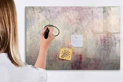 Magnetisk skrivetavle med abstrakt maleri-motiv