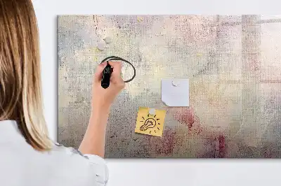 Magnetisk skrivetavle med abstrakt maleri-motiv