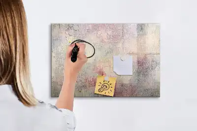 Magnetisk skrivetavle med abstrakt maleri-motiv