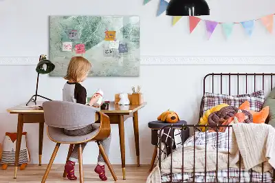 Magnetisk tegnetavle med overflade i marmorlook