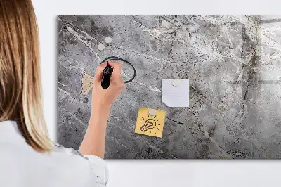 Magnetisk skrivetavle med marmormønster