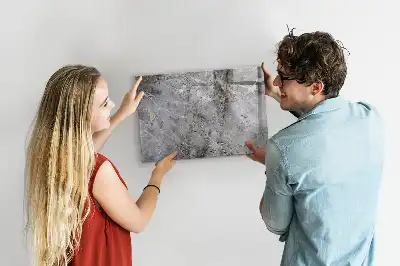 Magnetisk skrivetavle med marmormønster