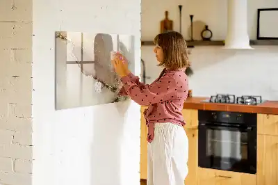 Magnetisk tegnetavle i gylden marmor