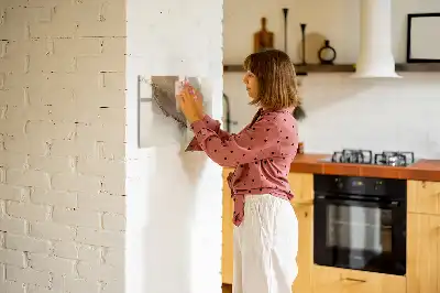 Magnetisk tegnetavle i gylden marmor