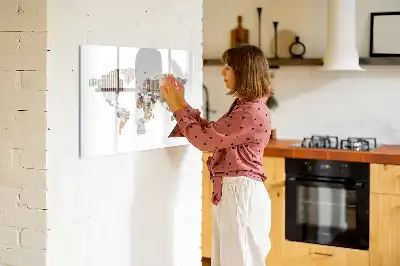 Magnetisk tegnetavle med farverige bogstaver