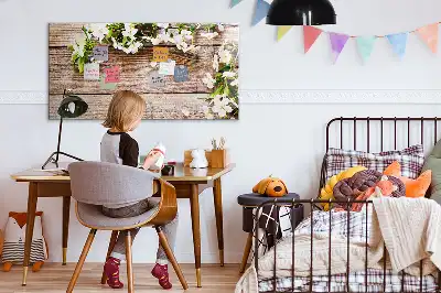 Magnetisk tegnetavle motiv med blomster på træ