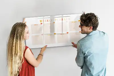 Tavle til at tegne magnetisk Ugeplanner