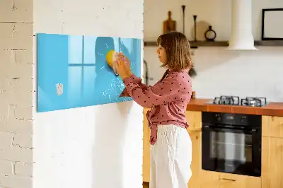 Magnetisk skrivetavle med motiv af en pære