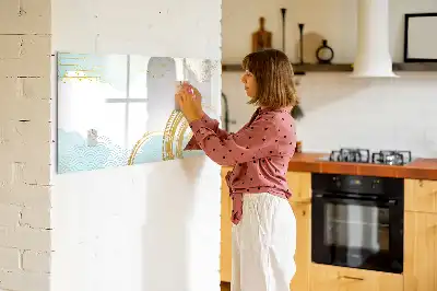 Magnetisk tegnetavle med dekorativt mønster