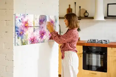 Magnetisk tegnetavle med blomstermotiv