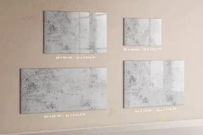 Magnetisk skrivetavle i betonvægsdesign